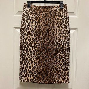 DOLCE & GABBANA leopard print  skirt, Size 44 IT